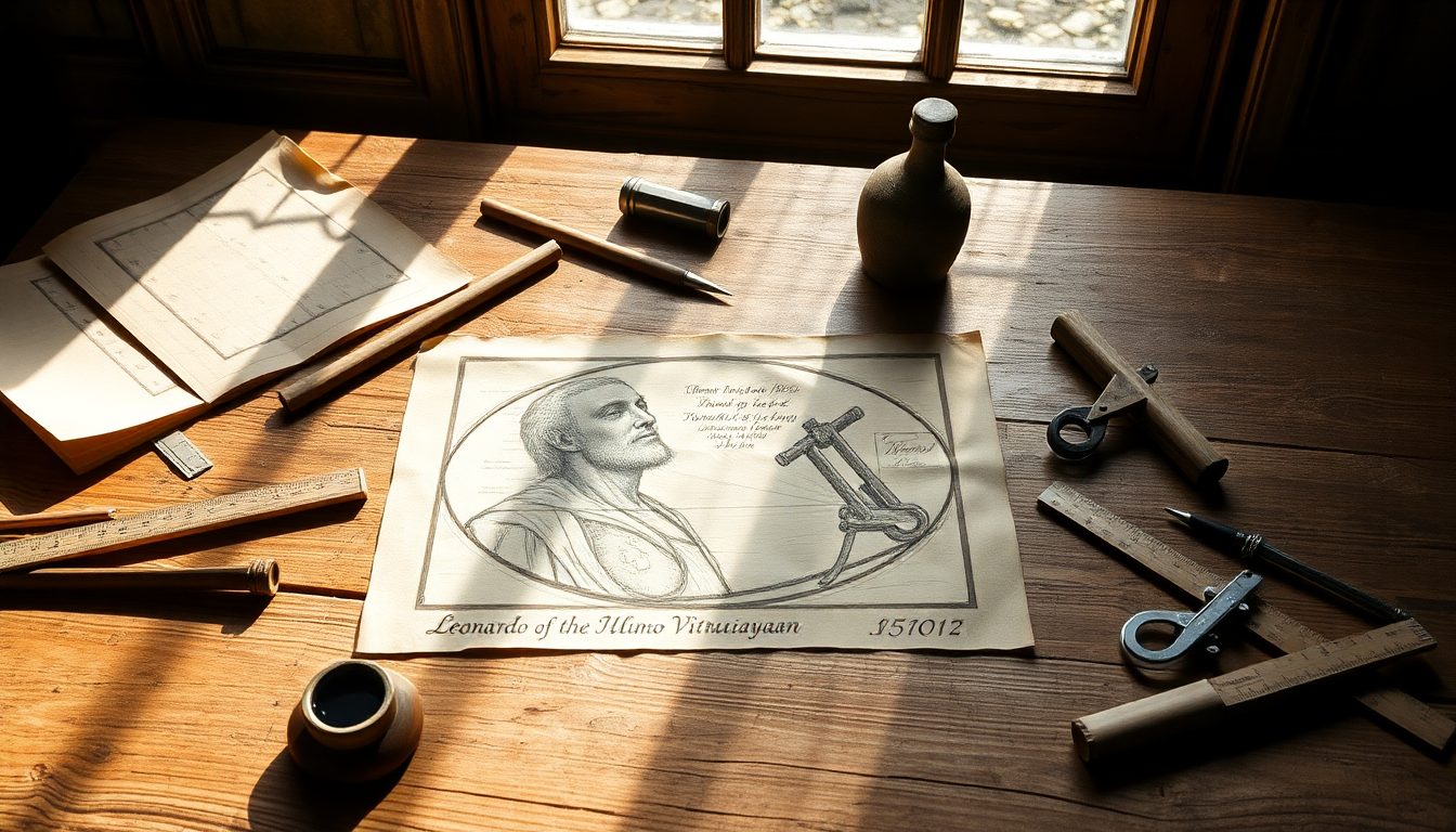 Il triangolo segreto nell’Uomo Vitruviano di Leonardo da Vinci