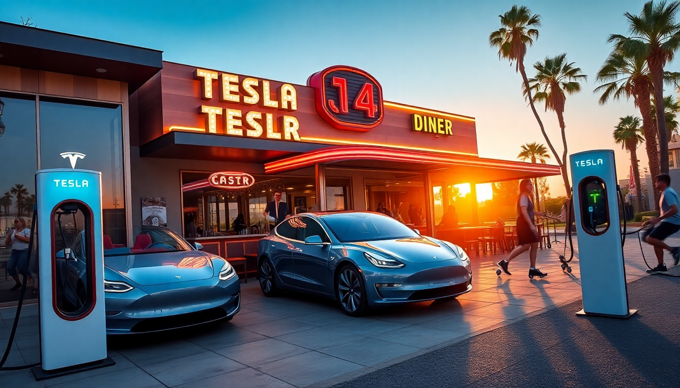 Scopri il Tesla Diner: il nuovo tempio della gastronomia e della tecnologia a Los Angeles