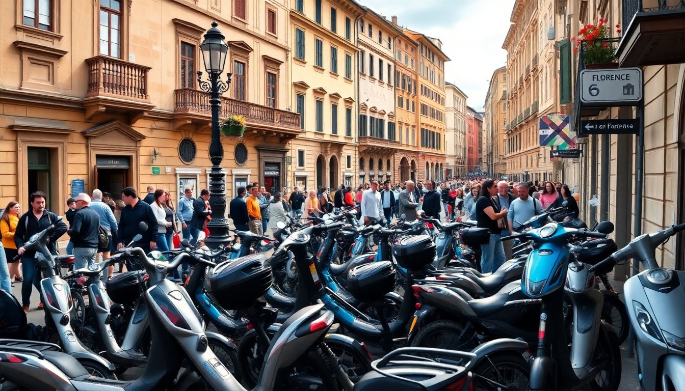 Il fenomeno dei monopattini a Firenze: disordine e soluzioni