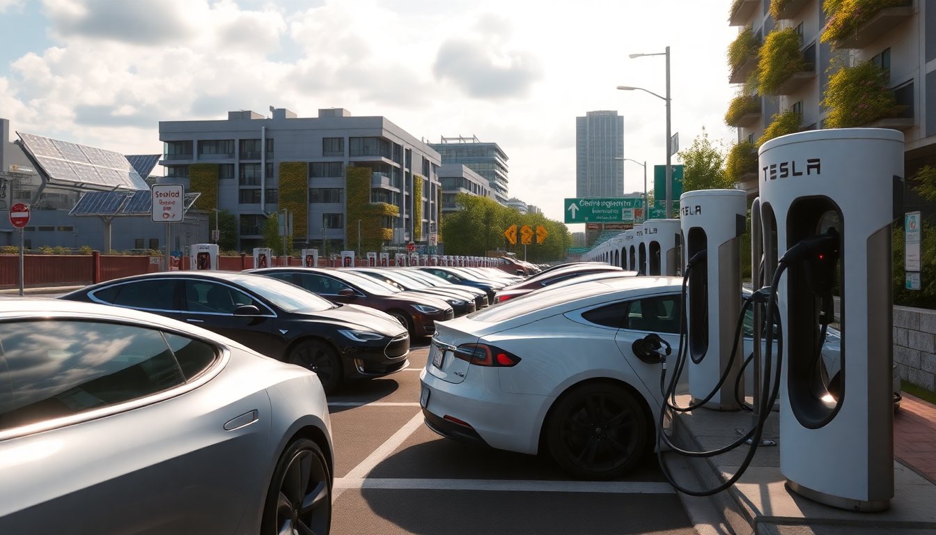 Come Tesla sta rivoluzionando le stazioni di ricarica per le auto elettriche