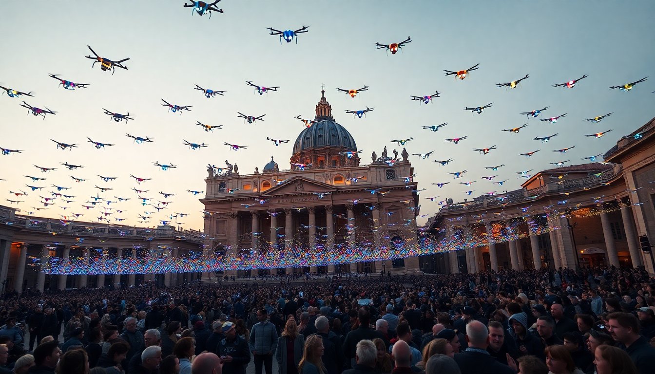 Il concerto che ha trasformato Piazza San Pietro in un’opera d’arte aerea