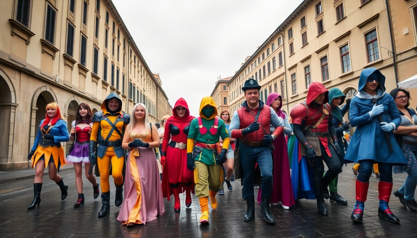 Cosplay sotto la pioggia: l’essenza di Lucca Comics & Games