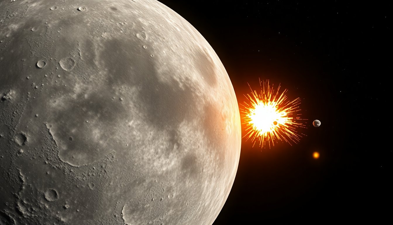 Un meteorite impatta sulla Luna: il fenomeno osservato in video