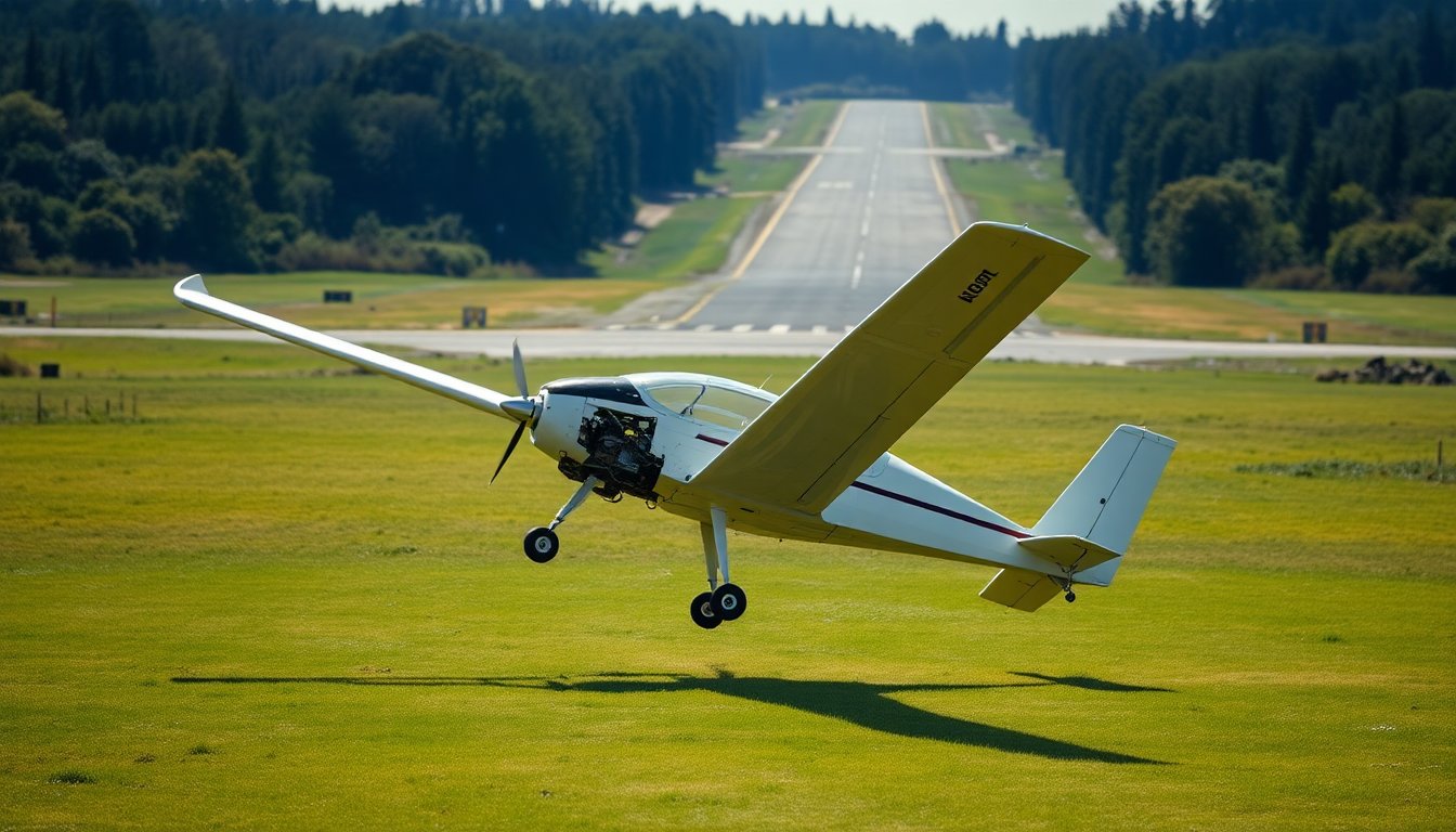 Incidente al Gloucestershire Airport: Ultralight si schianta durante l’atterraggio