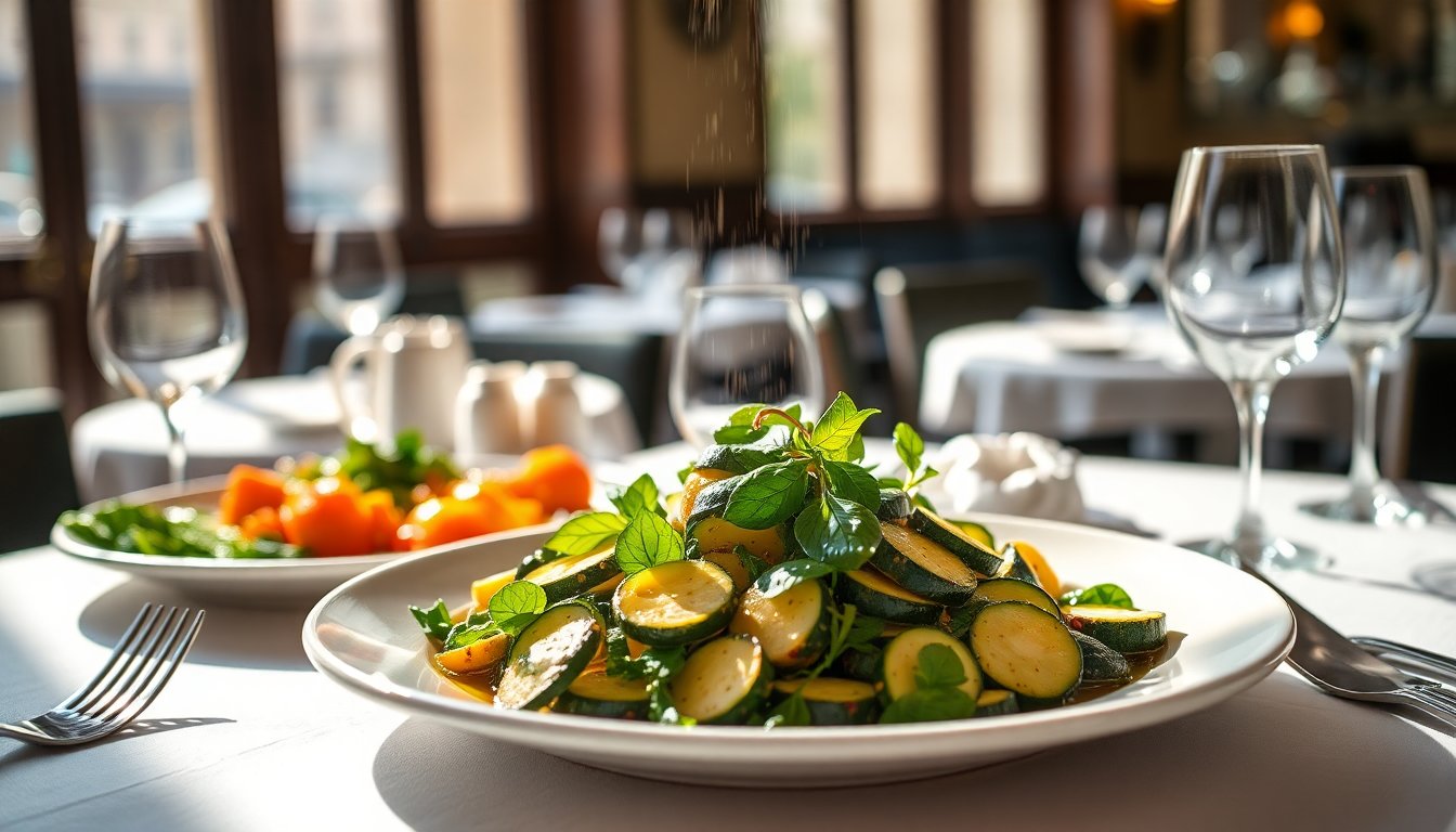 Scopri la Ricetta Imperdibile delle Zucchine e Foglie Marinate di Marco Ciccotelli