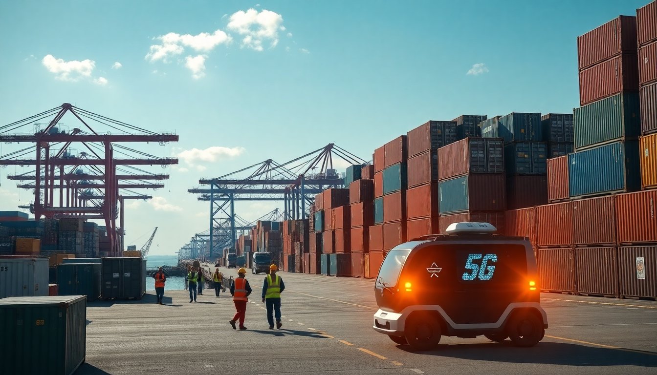 Hutchison Ports lancia una rete 5G per rivoluzionare l’innovazione digitale nel settore portuale