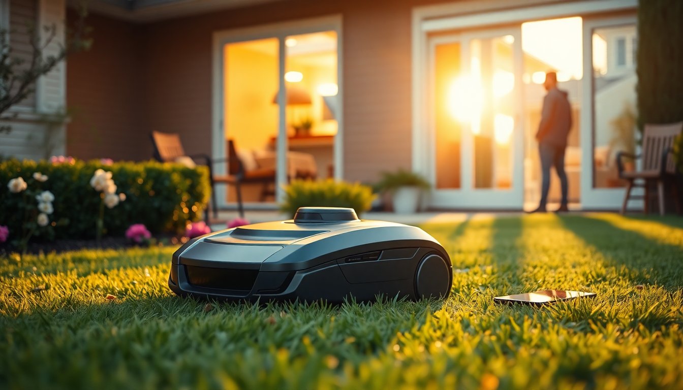 Robot tagliaerba Mova ViAX 250: navigazione visiva senza filo perimetrale