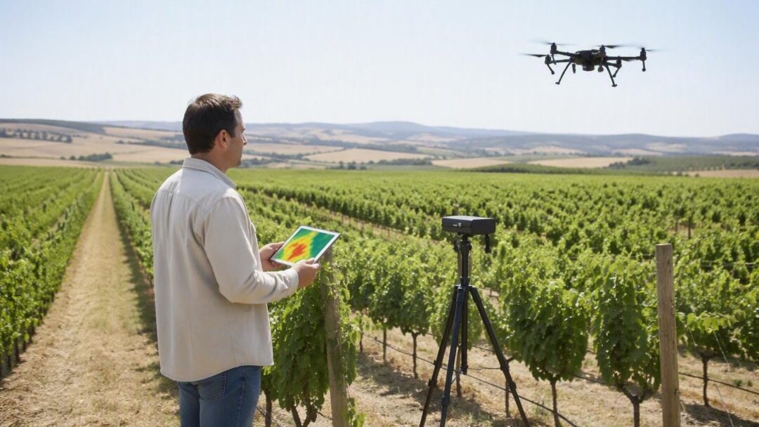 Integrare droni e sensori IoT in vigneto: monitoraggio, NDVI e ROI