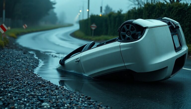 Auto ribaltata a Pinerolo: quattro feriti in incidente all’alba
