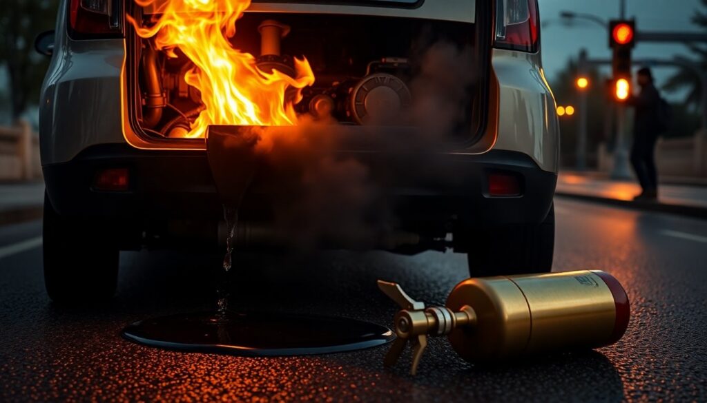 Due cittadini salvano una signora anziana da auto in fiamme a Pinerolo