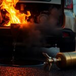 Due cittadini salvano una signora anziana da auto in fiamme a Pinerolo