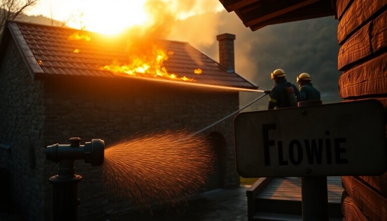 Incendio in Val Chisone: intervento dei vigili del fuoco a Usseaux