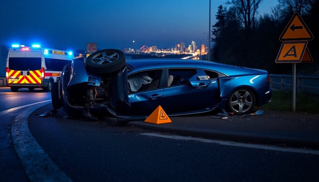 Incidente stradale a Torino: auto ribaltata, soccorsi in azione