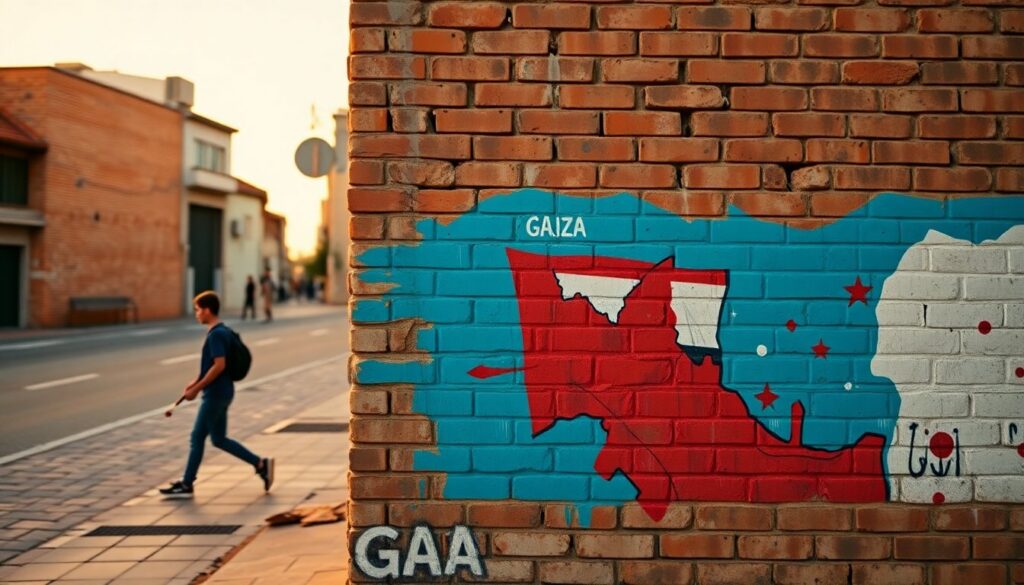 La comunità di Nichelino si mobilita per difendere il murale dedicato a Gaza
