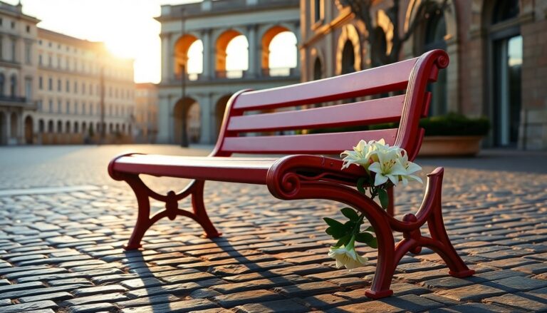 Pinerolo celebra la memoria e la lotta alla violenza con le Panchine Rosso Indelebile