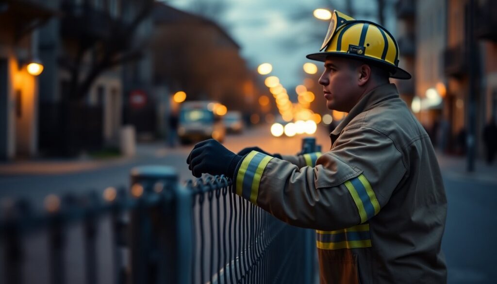 Pinerolo: Vigili del Fuoco liberano uomo intrappolato in una recinzione