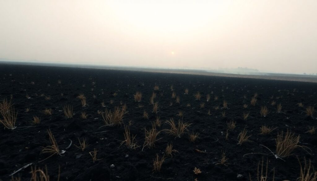 Incendio in campo sterpaglie tra Sezzadio e Predosa, Piemonte