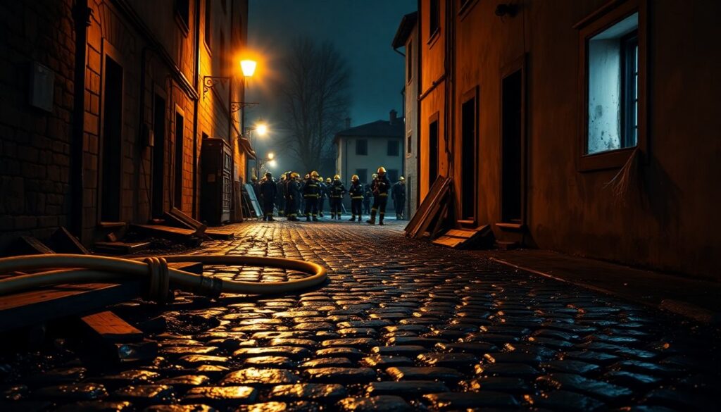 San Giusto Canavese: rogo domato in via Trieste, intervento dei pompieri
