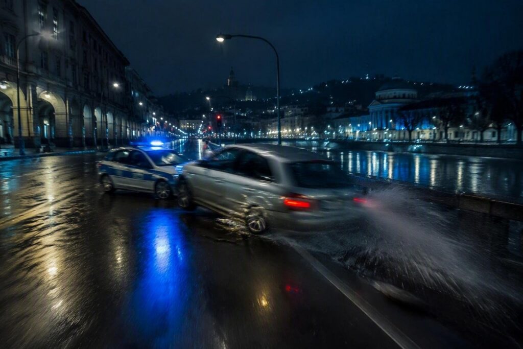 Inseguimento a Torino: Audi finisce nel fiume, ricerche in corso