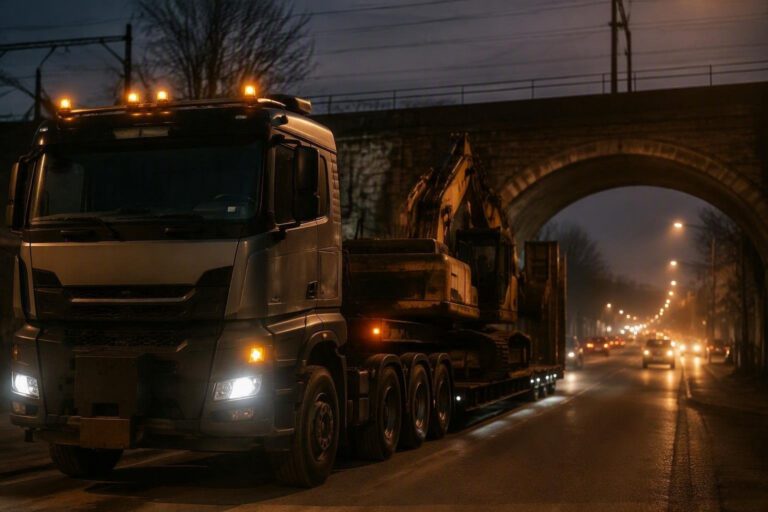 Incidente a Rivarolo Canavese: camion con escavatore sotto il ponte