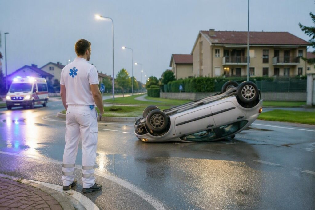Scontro tra auto e microcar ad Orbassano: dinamica e soccorsi