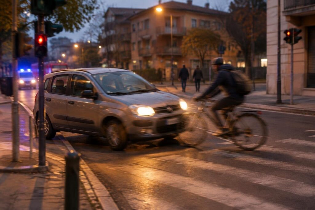 Bici e auto si scontrano a Rivarolo Canavese: ferito, indagini avviate