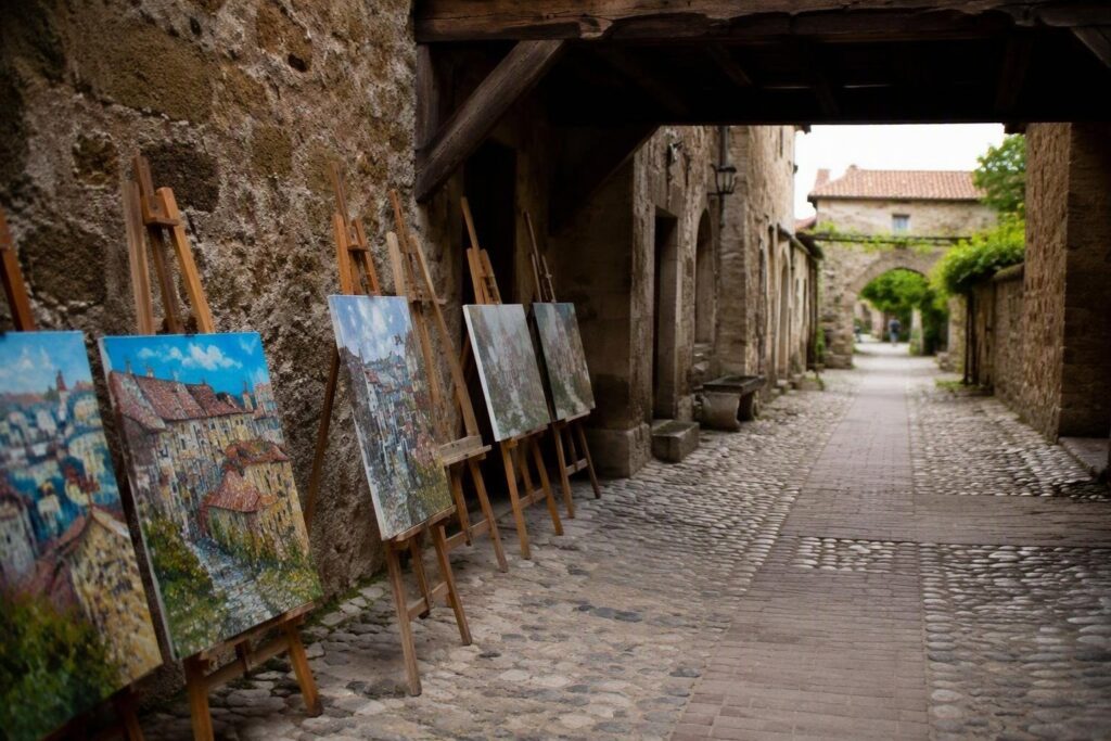 Borgo del Ricetto ospita 14 artisti nella festa di Rivera