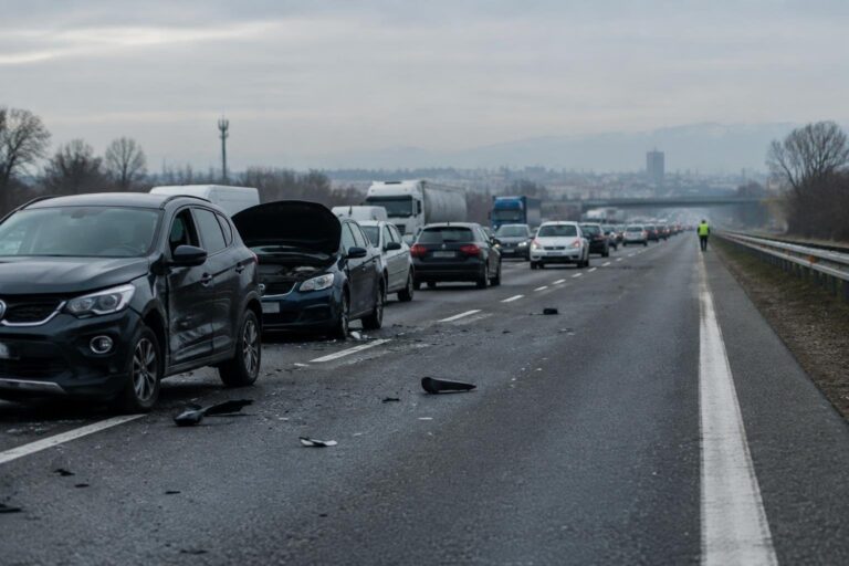 Collisione tra due auto e furgoncino blocca la tangenziale di Torino