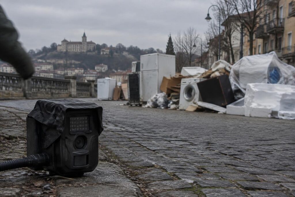 Moncalieri introduce fototrappole per sanzionare gli abbandoni