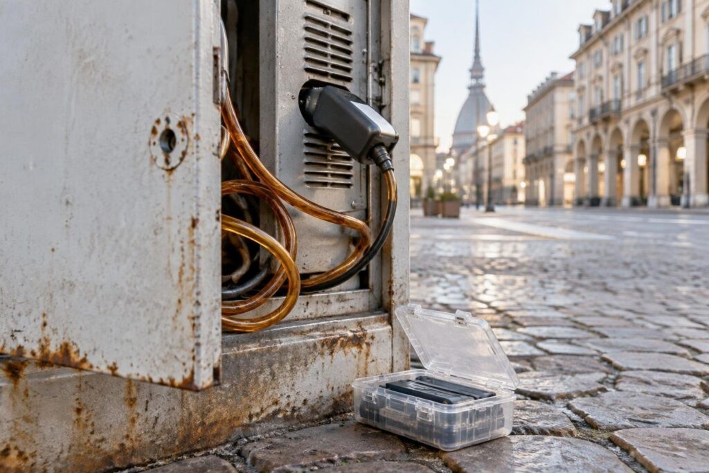 Monopattini elettrici ricaricati illegalmente nella rete di Torino