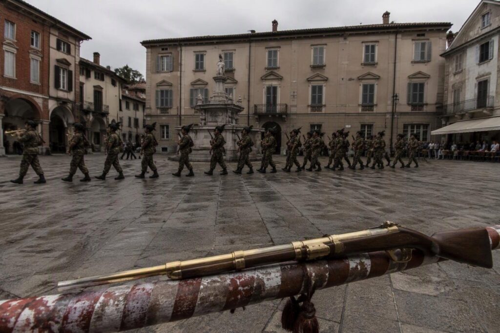 Raduno nazionale del 28° Battaglione e fanfara Oslavia a Bellinzago