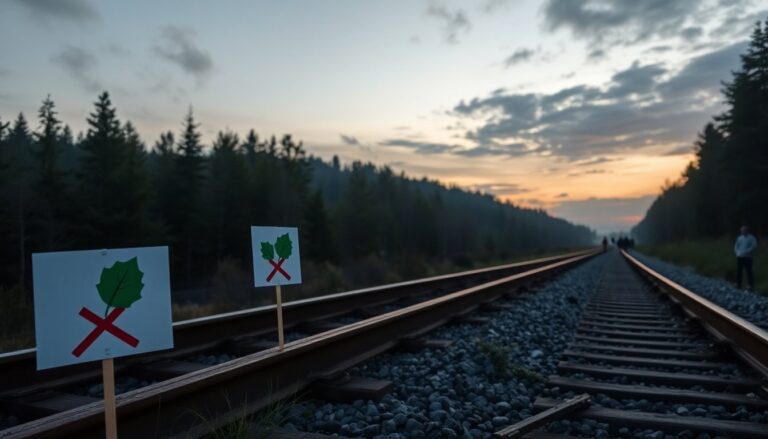 Protesta a Trento: ambientalisti contro le circonvallazioni ferroviarie