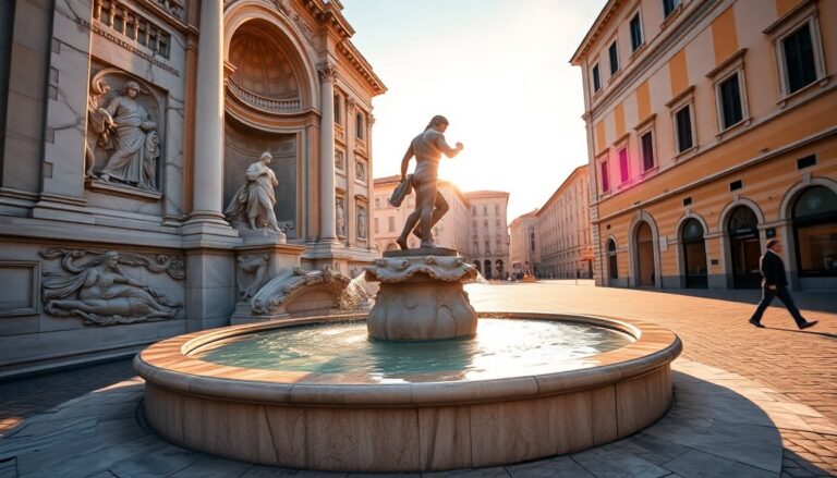 Pulizia completata della fontana del Nettuno in piazza Duomo a Trento