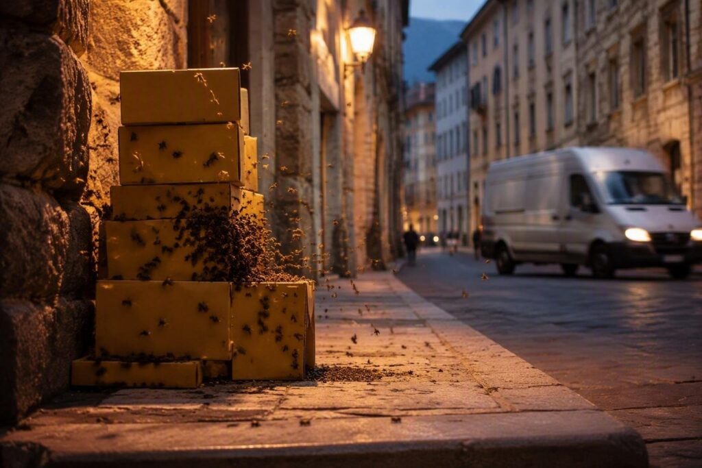 Api in città: come gestire uno sciame in via Cavour a Trento