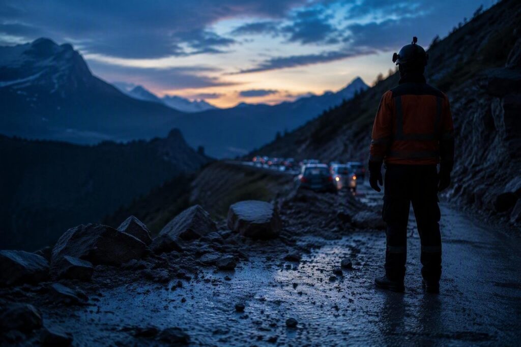 Colata di fango e massi a San Cassiano: bloccati 50 veicoli