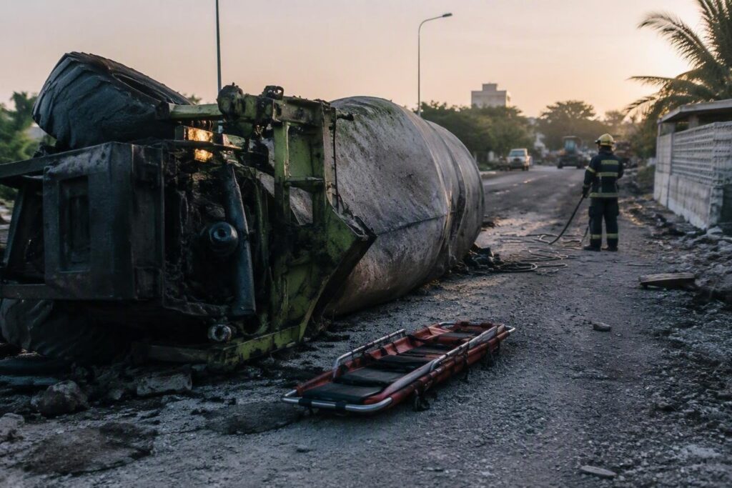 Incidente sul lavoro a Malé: vigili del fuoco liberano operaio schiacciato