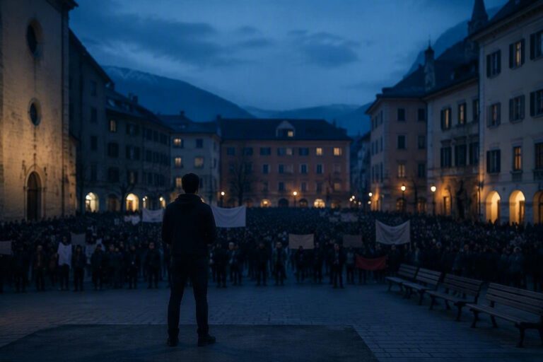 Hohm a Termeno: il leader di Generation Deutschland e la protesta antifascista