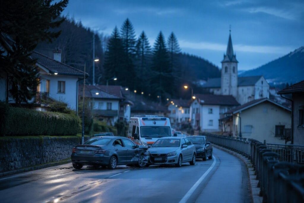 Incidente stradale a Carano: quattro auto coinvolte e otto feriti