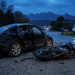 Incidente stradale a Storo: due tedeschi feriti in scontro auto-moto