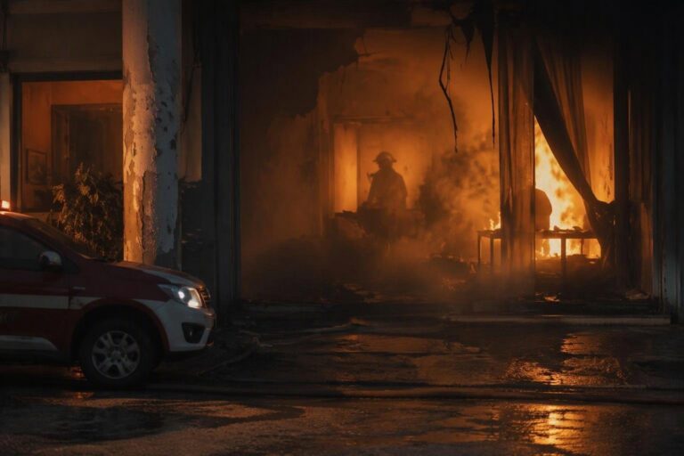 Indagine sulla fiammata a Maia Alta: Polizia e vigili al lavoro