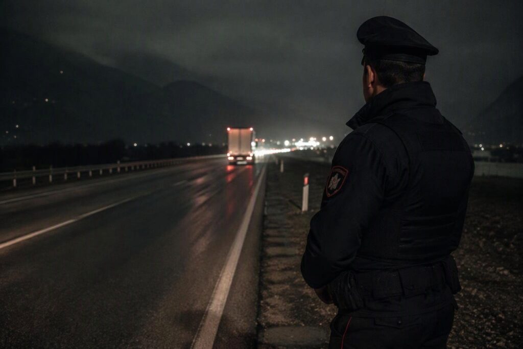 Intervento carabinieri evita incidente con tir a Civezzano