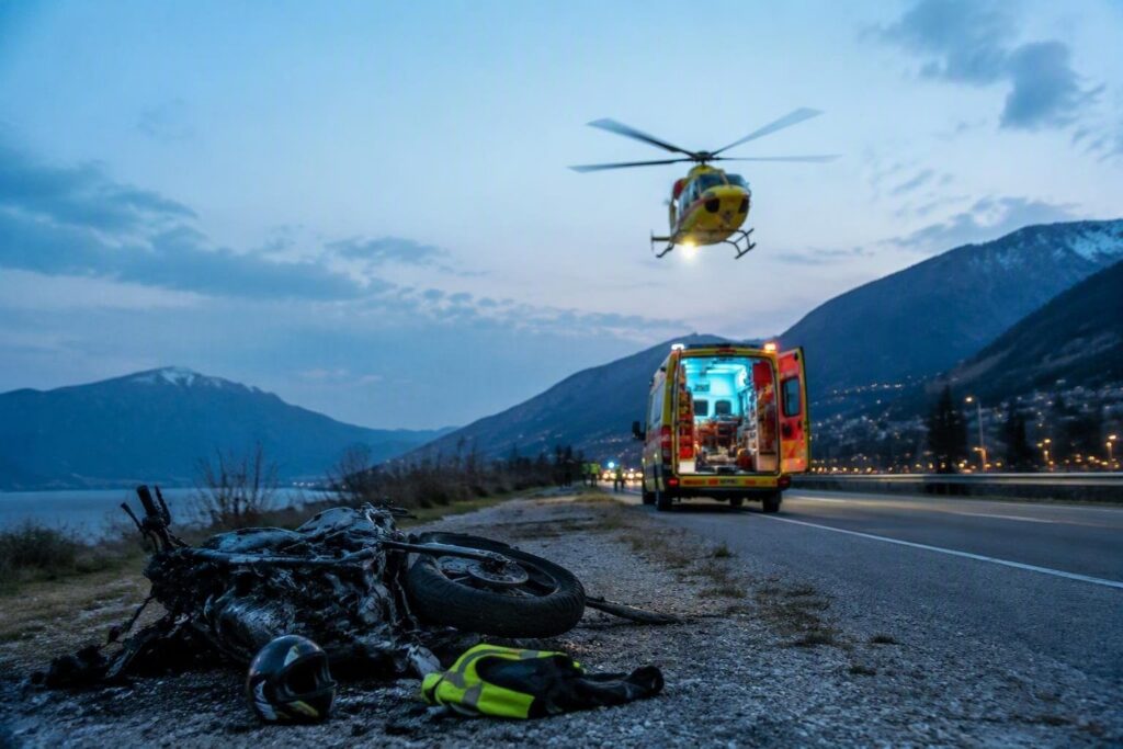 Scontro moto-auto a Dimaro: 55enne trasportato in elicottero