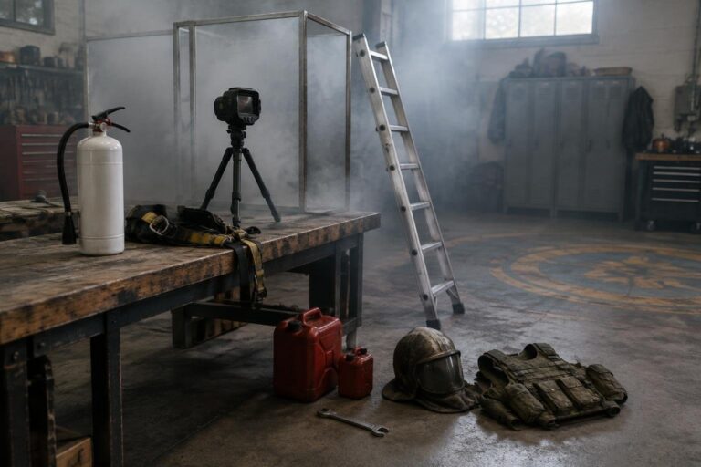 Esercitazione dei Vigili del Fuoco a Nogaredo: simulazione in officina