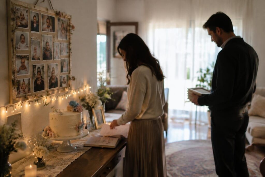 Il primo compleanno di Clara Isabel festeggiamenti di Cecilia e Ignazio