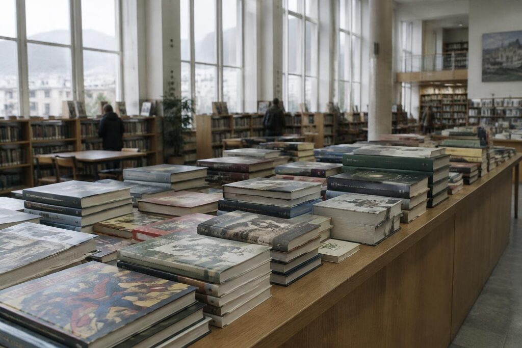 Vendita libri usati in biblioteca comunale: 1–8 euro