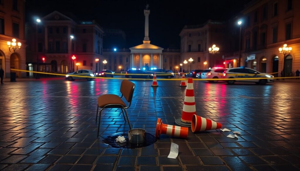 Rissa in piazza Venezia: intervento di tre Volanti e un fermo