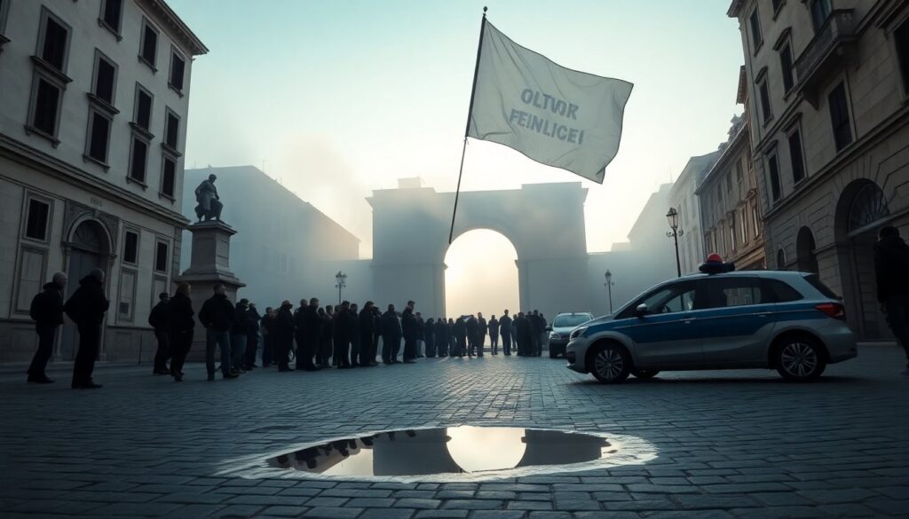 Manifestazioni a Trieste durante l’incontro con i rappresentanti del governo Netanyahu