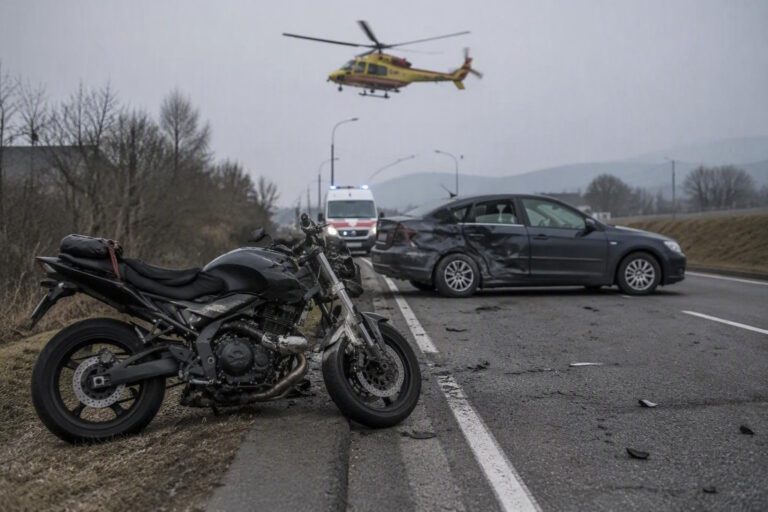 Incidente stradale a Gorizia: motociclista in elisoccorso e traffico in tilt