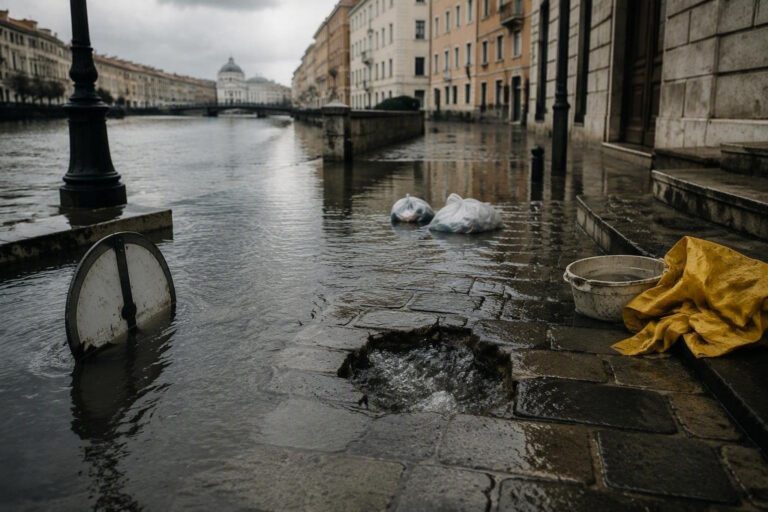 Allagamenti e disagi a Trieste dopo il violento nubifragio