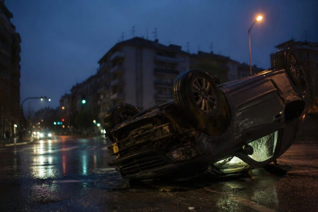 Scontro notturno a via Filzi- Milano, solo un ferito
